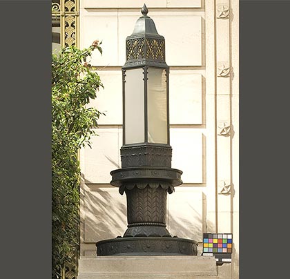 Anthony Caro, Bronze Light Fixture, 1930s after treatment